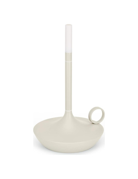 Luz de Mesa Recargable Graypants Wick Corta Gris Brumoso