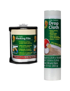 Tela de Caída Pre-Cinta Duck 1.6m x 6m para Pintura 2