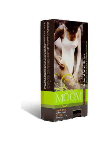 Tiras de Cera MOOM Express con Manzanilla y Lavanda - 10 Tiras
