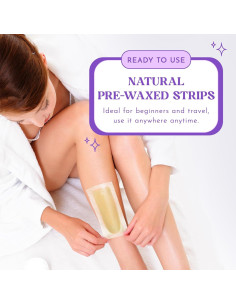 Tiras de Cera MOOM Express con Manzanilla y Lavanda - 10 Tiras 2