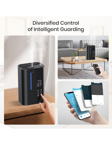 Humidificador ultrasónico OGACFO 5L control remoto 28dB Humidificador ultrasónico OGACFO 5L control remoto 28dB