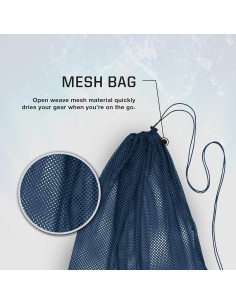 Bolsa de Equipos de Malla Speedo Ventilator Azul Grotto 2
