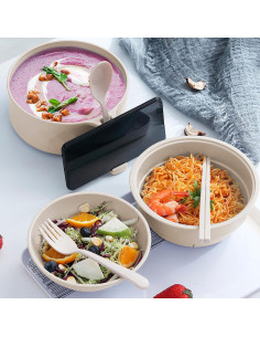 Set de Tazones de Ramen CD HOME 30oz, Apto Microondas y Lavavajillas 2