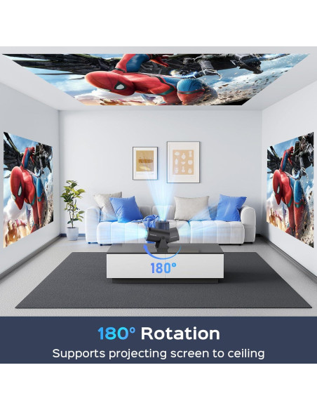 Mini Proyector Mentech HY300PRO WiFi Bluetooth 180 150" 4K