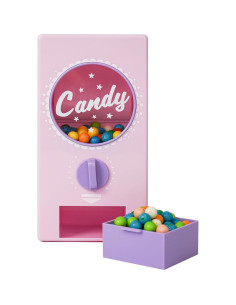 Dispensador de Caramelos Retro YOBRO Rosa 1.3L para Snacks 2