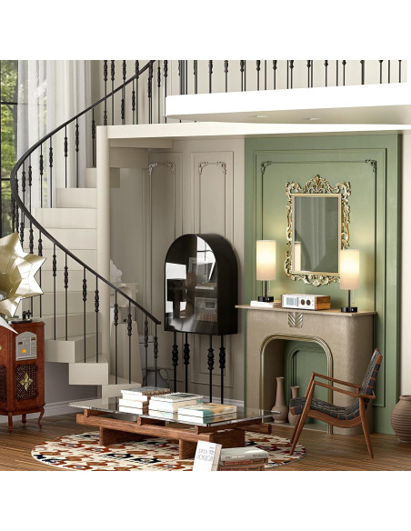 Juego de 2 Lámparas de Mesa PartageiZ con Carga USB y 3 Colores