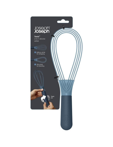 Batidor 2-en-1 Joseph Joseph Plegable Azul de Silicona