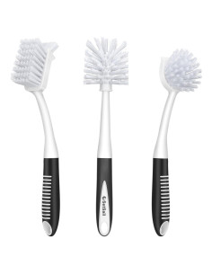 SetSail Juego de 3 Cepillos de Limpieza para Cocina y Baño