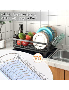 Estante para Secar Platos Godboat con Drenaje Automático 42.67x32.51cm 2