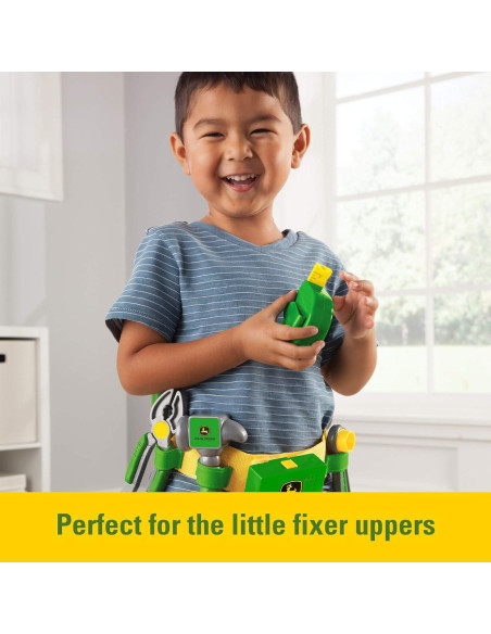 Cinturón de Herramientas John Deere Deluxe - 7 Piezas Interactivas