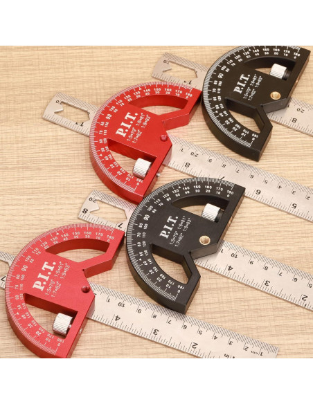 Transportador de Ángulo P.I.T. 203mm Ajustable para Carpinteros