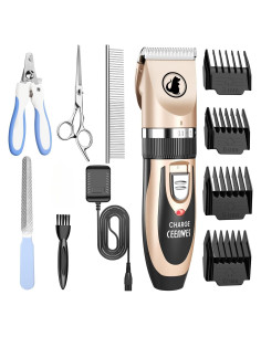 Cortadora de Pelo para Mascotas Ceenwes Oro Recargable Silenciosa