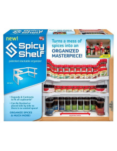 Estante Picante Deluxe Organizador Apilable 2 Niveles 18.14 kg