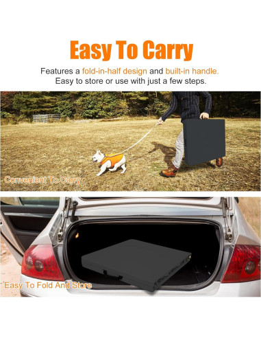 Mesa Plegable SculPong 1.22 m Negra para Interior y Exterior