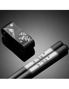 Juego de Palillos de Acero Inoxidable 304 TIICOO - 23.5 cm 2