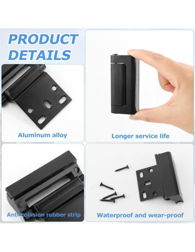 Cerradura de Seguridad Loyanger para Puerta Negra 800 lbs