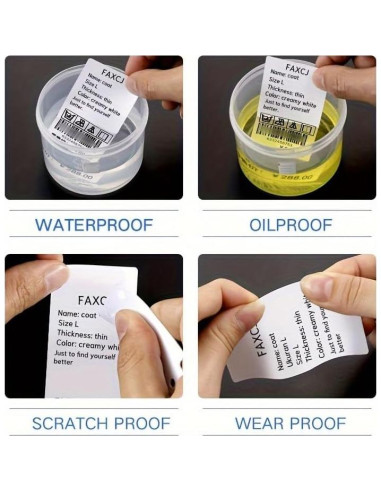 Cintas de Etiquetas NIIMBOT B1 B21 B3S 50x30mm 2 Rollos Blancas