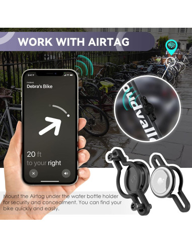 Soporte para Bicicleta CloudValley para AirTag - A Prueba de Agua
