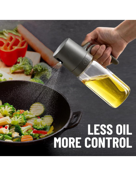 Atomizador de Aceite VuseOne 250ml Vidrio Borosilicato Gris
