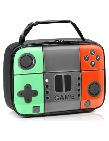 Caja de Almuerzo Aislada Hairao para Niños Verde Naranja 4.2L