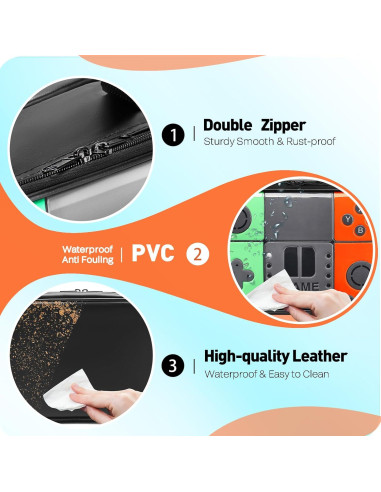 Caja de Almuerzo Aislada Hairao para Niños Verde Naranja 4.2L