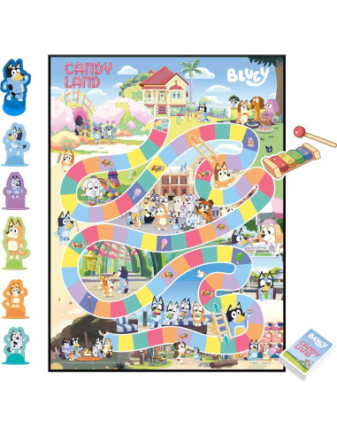 Juego de Mesa Hasbro Candy Land Bluey 2-6 Jugadores