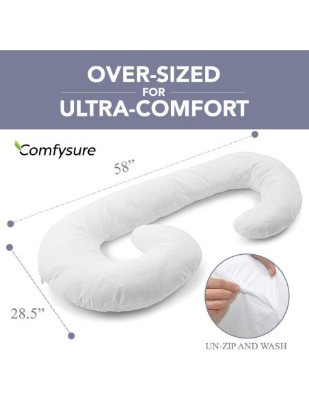 Almohada de Cuerpo Completo ComfySure J 149.86 cm Hipoalergénica