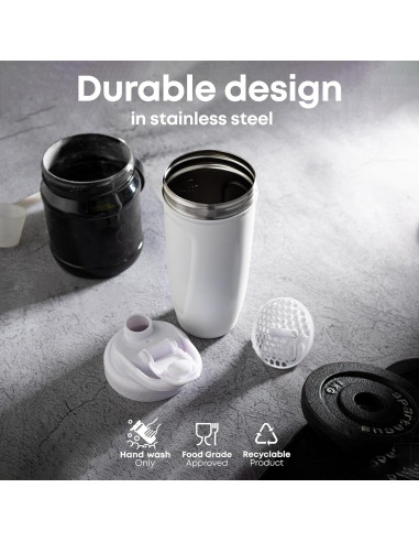 Botella de Batido Smartshake Batman 900ml Acero Inoxidable