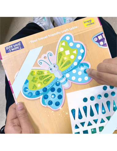 Kit de Manualidades Imagimake Mosaico Mariposa y Pavo Real