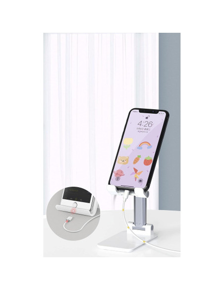 Soporte Ajustable para Teléfonos y Tablets KKSC Negro