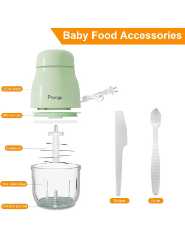 Procesador de Alimentos para Bebés Phydge Verde 300ml 230W