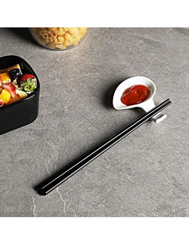 Juego de Palillos de Cerámica LEETOYI 5 Piezas 24.4 cm Negro