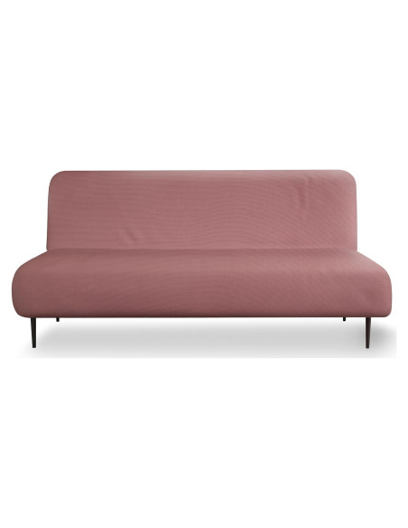 Funda de Futón LANE LINEN Rosa Ceniza - Estirable y Lavable