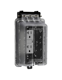 Cubierta de Enchufe Exterior Enerlites IUC1V-D Impermeable