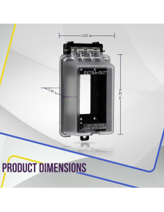 Cubierta de Enchufe Exterior Enerlites IUC1V-D Impermeable 2