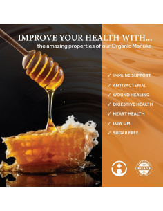 Miel de Manuka 100% Orgánica Springbank 300 MGO 396.9g 2