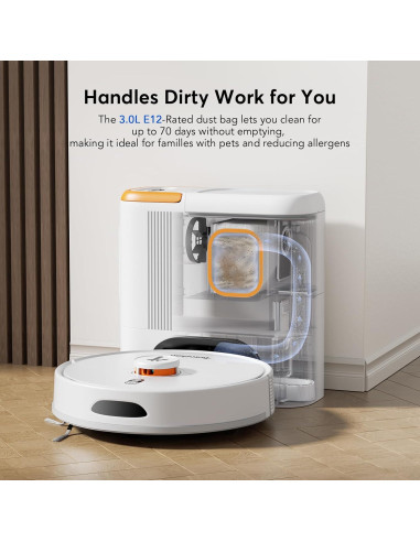 Aspiradora Robótica Teendow D20S Max+ con Mopa y Auto-Vaciado