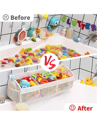 Organizador de Juguetes de Baño Austion Horizontal 3 Compartimentos