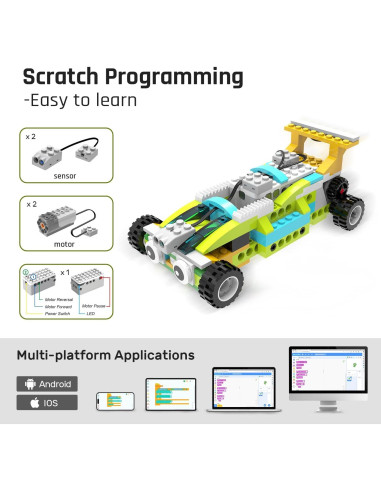 Kit de Robot de Programación Makerzoid Premium 600 Bloques