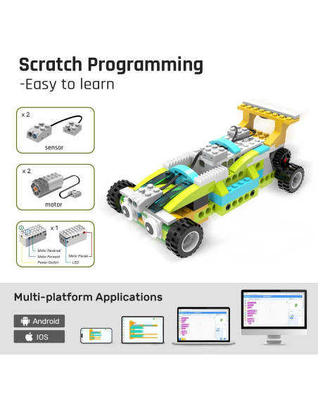 Kit de Robot de Programación Makerzoid Premium 600 Bloques
