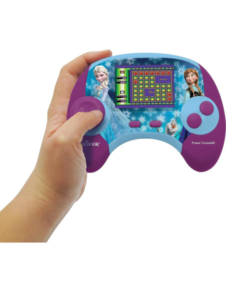Consola de Poder Lexibook Frozen - Juego Educativo Bilingüe 100 Actividades