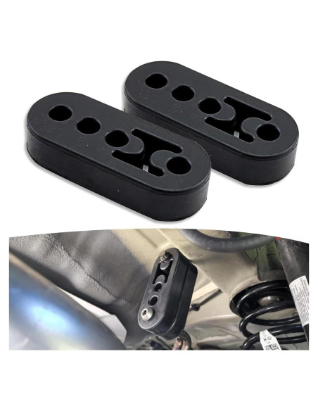 Soporte de Escape de Goma Leediga 2 PCS Ajustable Universal