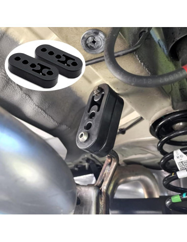 Soporte de Escape de Goma Leediga 2 PCS Ajustable Universal