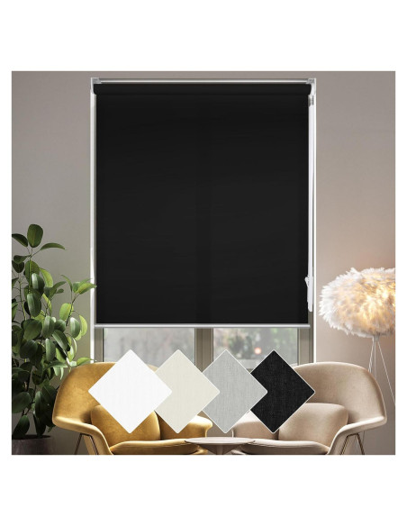 Persiana enrollable Homebox 50.8x182.9 cm Blackout Negro Persiana enrollable Homebox 50.8x182.9 cm Blackout Negro