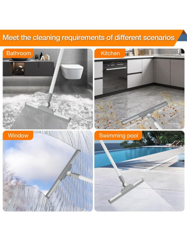 Raspador de Piso YANGMUM 14" Goma Mango Extensible 52"