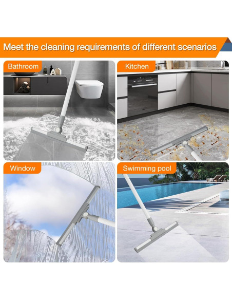 Raspador de Piso YANGMUM 14" Goma Mango Extensible 52"