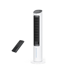 Ventilador de Torre Dreo IceWind 2023, 39.7" Oscilante, 4 Velocidades, Control Remoto, Enfriador Evaporativo