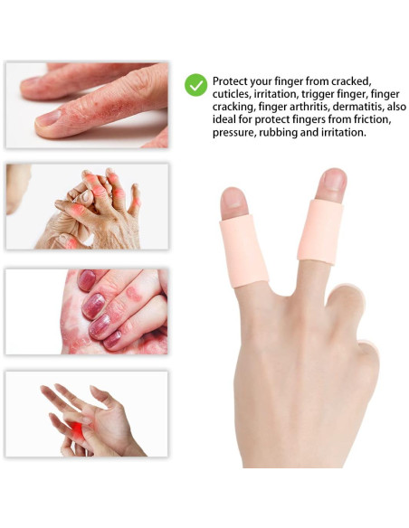 Fundas de Gel para Dedos JUMPOW - 14 Piezas Reutilizables