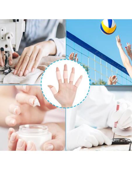 Fundas de Gel para Dedos JUMPOW - 14 Piezas Reutilizables