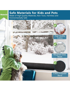 Tope de Puerta Anze 81 cm Triangular con Peso - Bloqueador de Aire 2